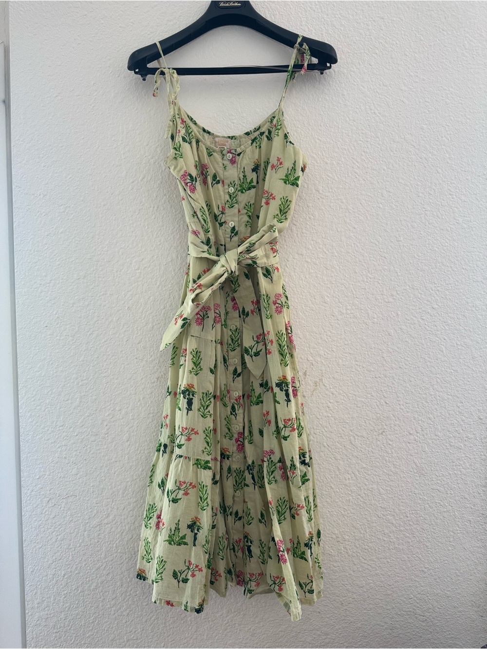 Sunshine Tienda Swing Dress Green Floral M/L